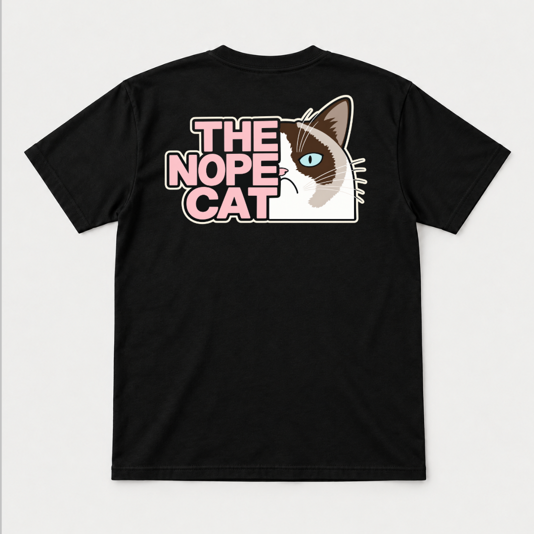 The Nope Cat Grumpy Feline Graphic T-Shirt & Sweatshirt