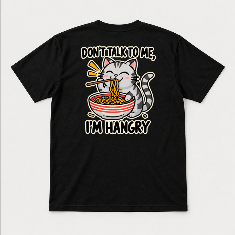 I’m Hangry Noodle Cat Graphic T-Shirt & Sweatshirt