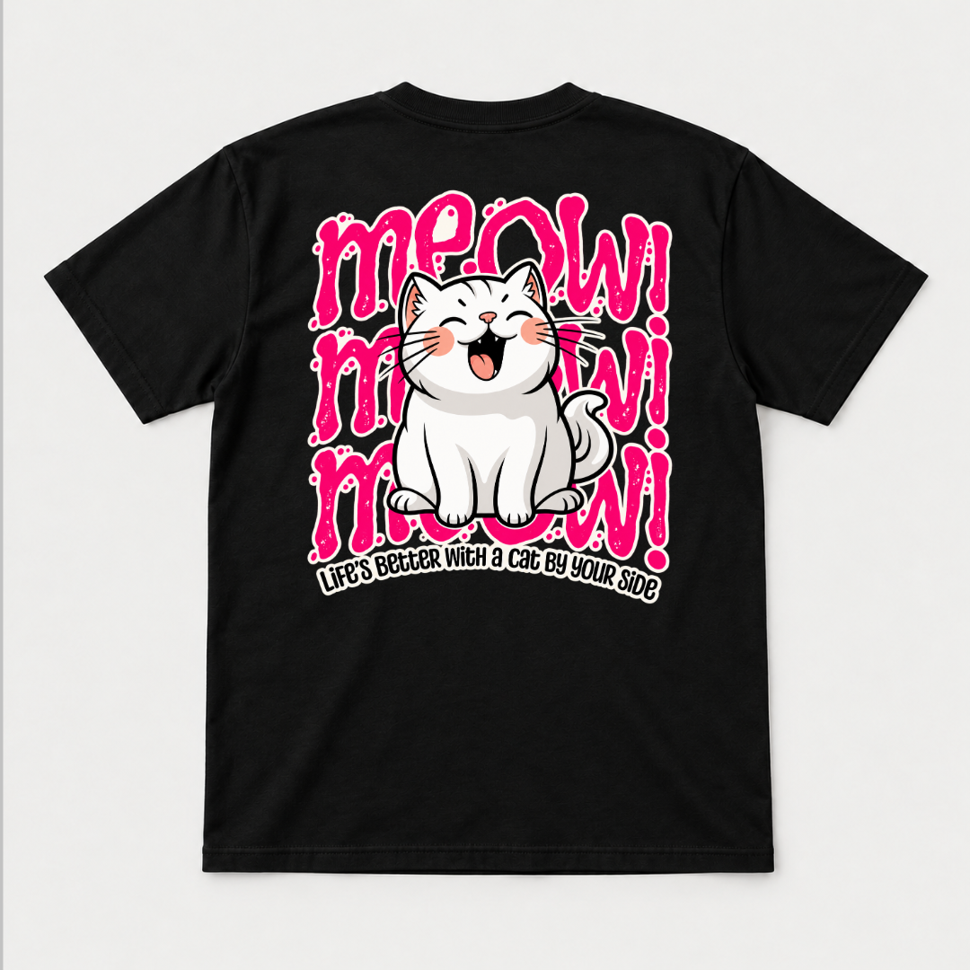 Life’s Better With a Cat Graphic T-Shirt & Sweatshirt