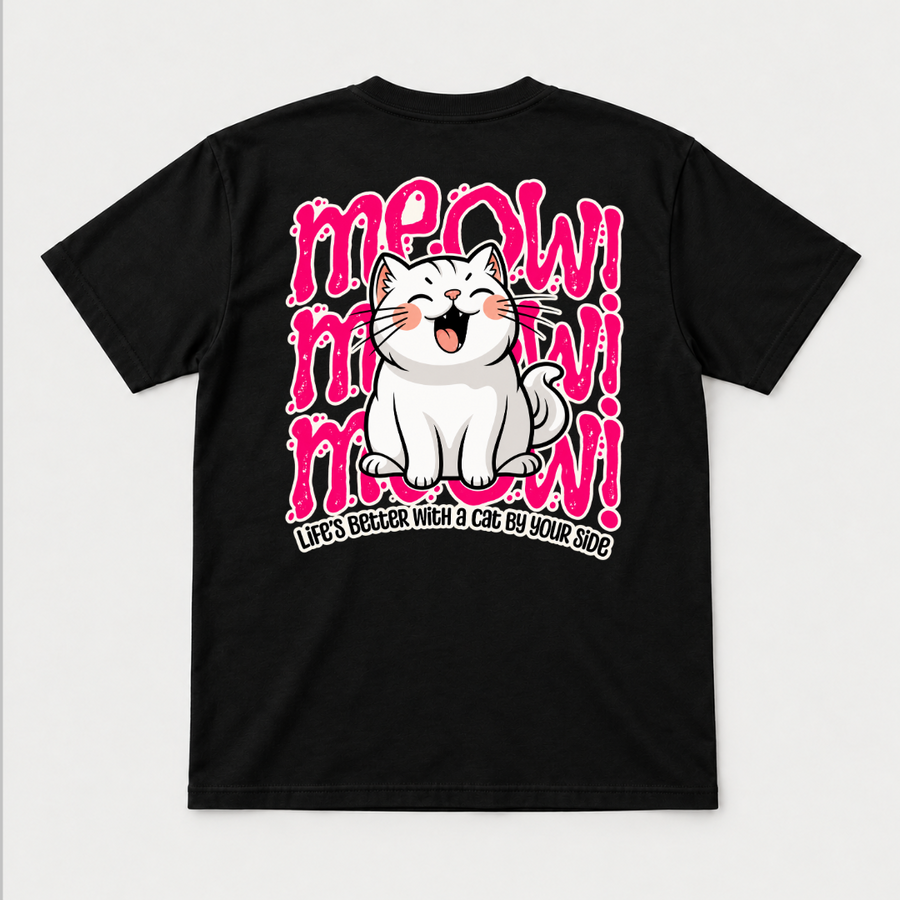 Life’s Better With a Cat Graphic T-Shirt & Sweatshirt