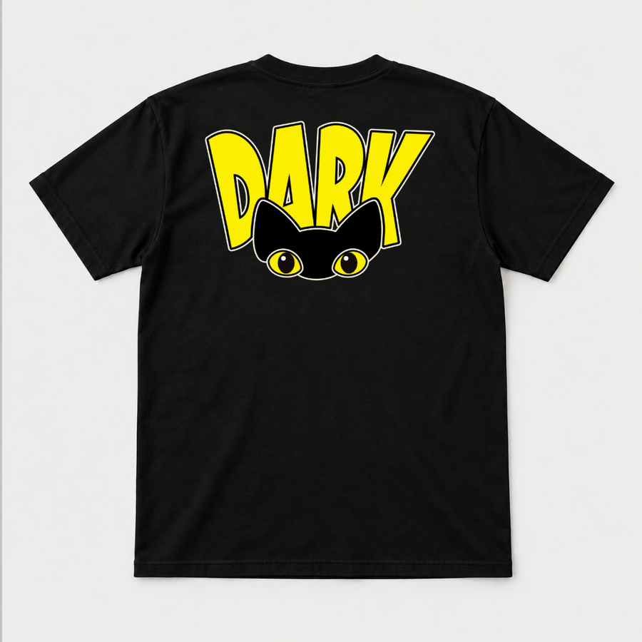 Dark Peekaboo Cat Graphic T-Shirt & Sweatshirt