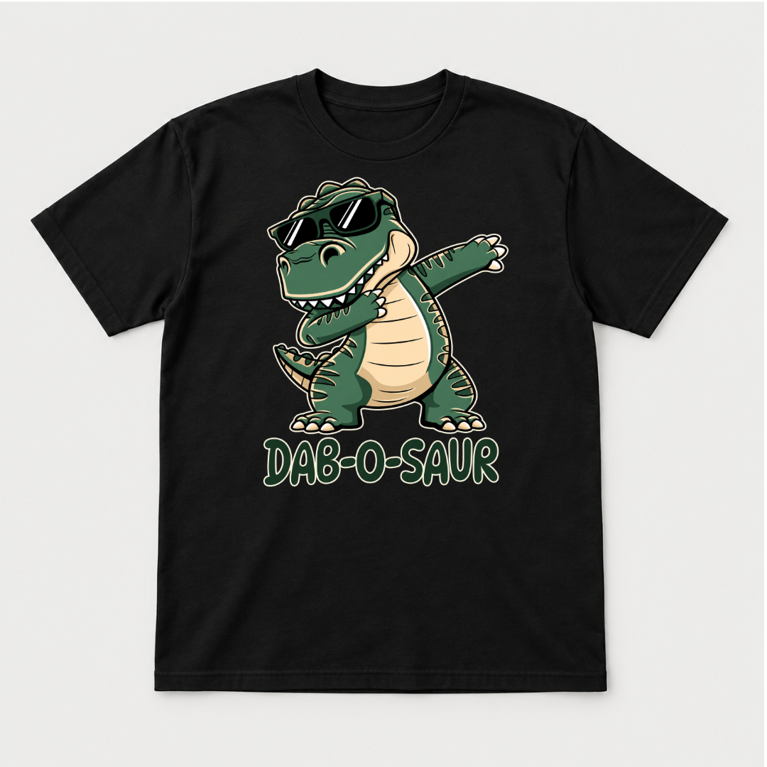 Dab-O-Saur Dinosaur Graphic T-Shirt & Sweatshirt