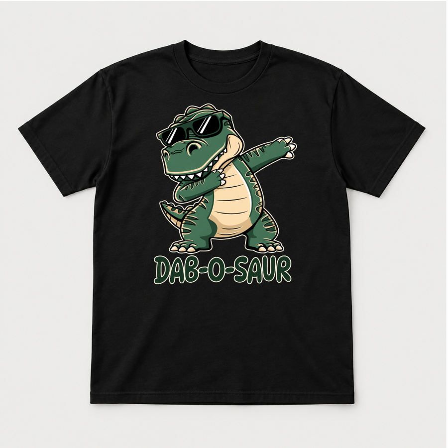 Dab-O-Saur Dinosaur Graphic T-Shirt & Sweatshirt