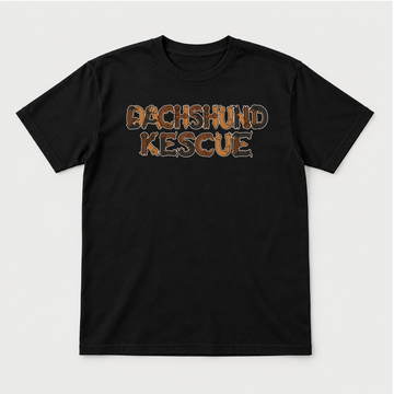 Dachshund Rescue Dog Lettering Graphic T-Shirt & Sweatshirt