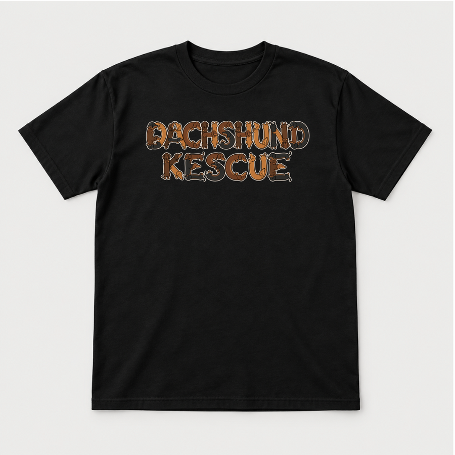 Dachshund Rescue Dog Lettering Graphic T-Shirt & Sweatshirt