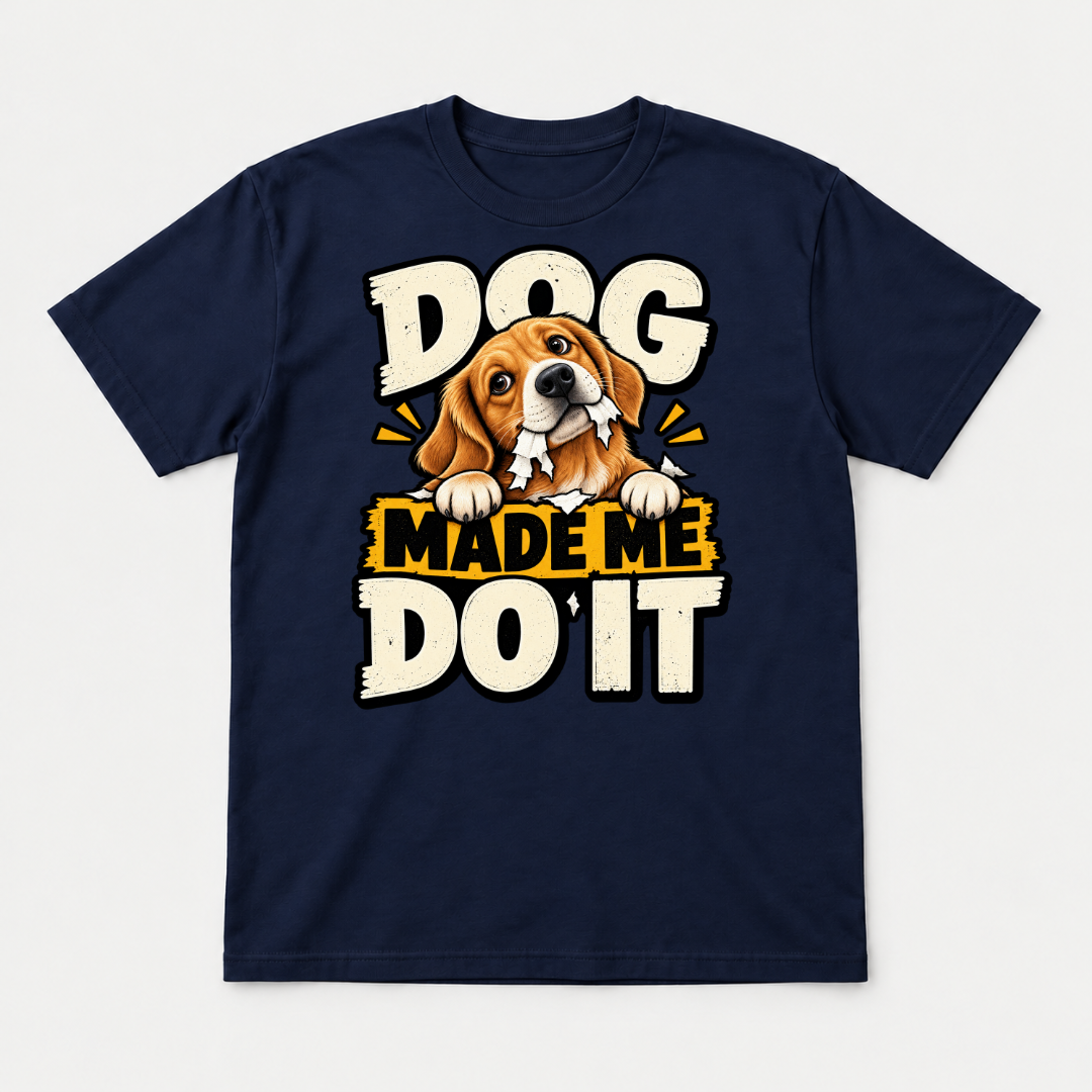 Dog Made Me Do It Beagle Graphic T-Shirt & Sweatshirt