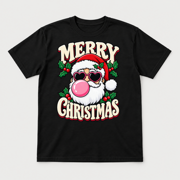 Funny Santa Bubblegum Christmas T-Shirt & Sweatshirt