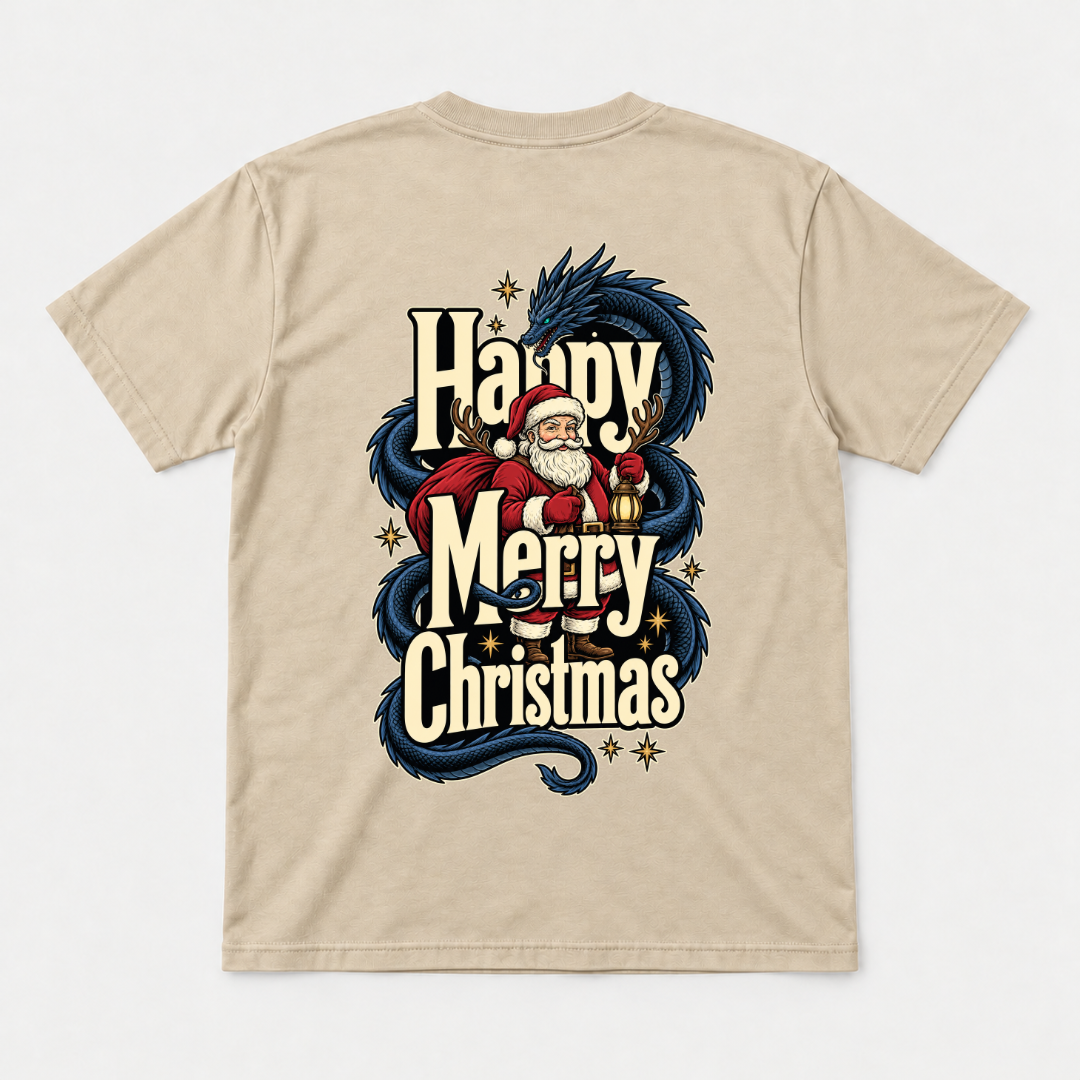 Santa Dragon Christmas Graphic T-Shirt & Sweatshirt