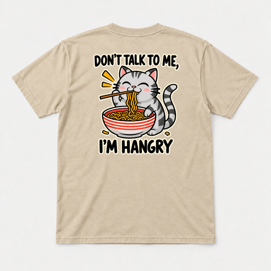 I’m Hangry Noodle Cat Graphic T-Shirt & Sweatshirt