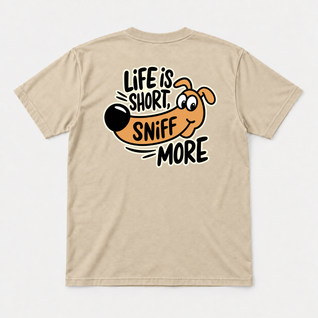 Life Is Short Sniff More Dachshund Dog Graphic T-Shirt & Sweatshirt