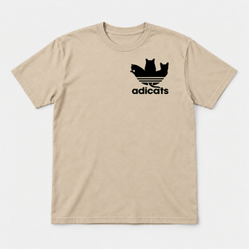 Adicats Three-Stripe Cat Graphic T-Shirt & Sweatshirt