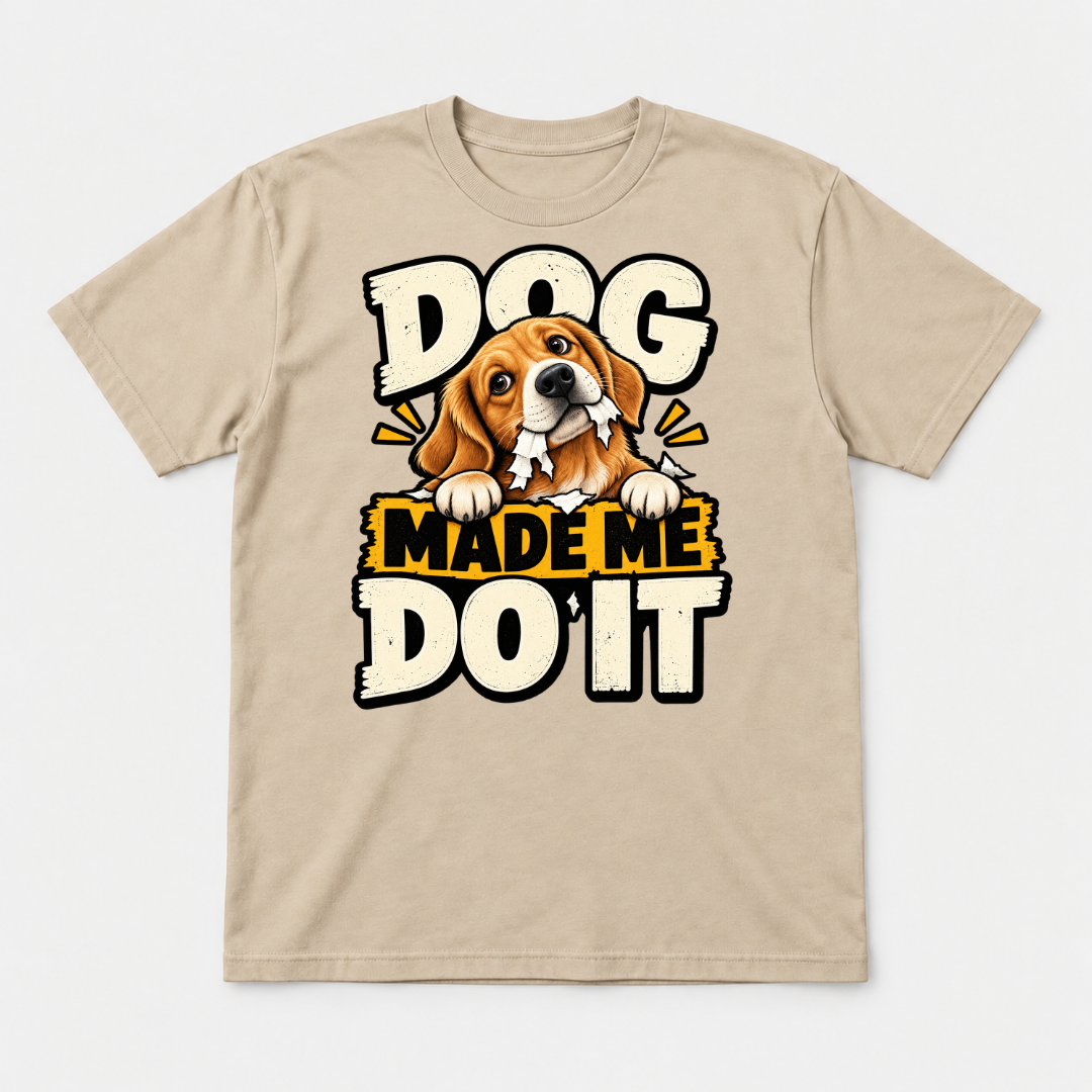 Dog Made Me Do It Beagle Graphic T-Shirt & Sweatshirt