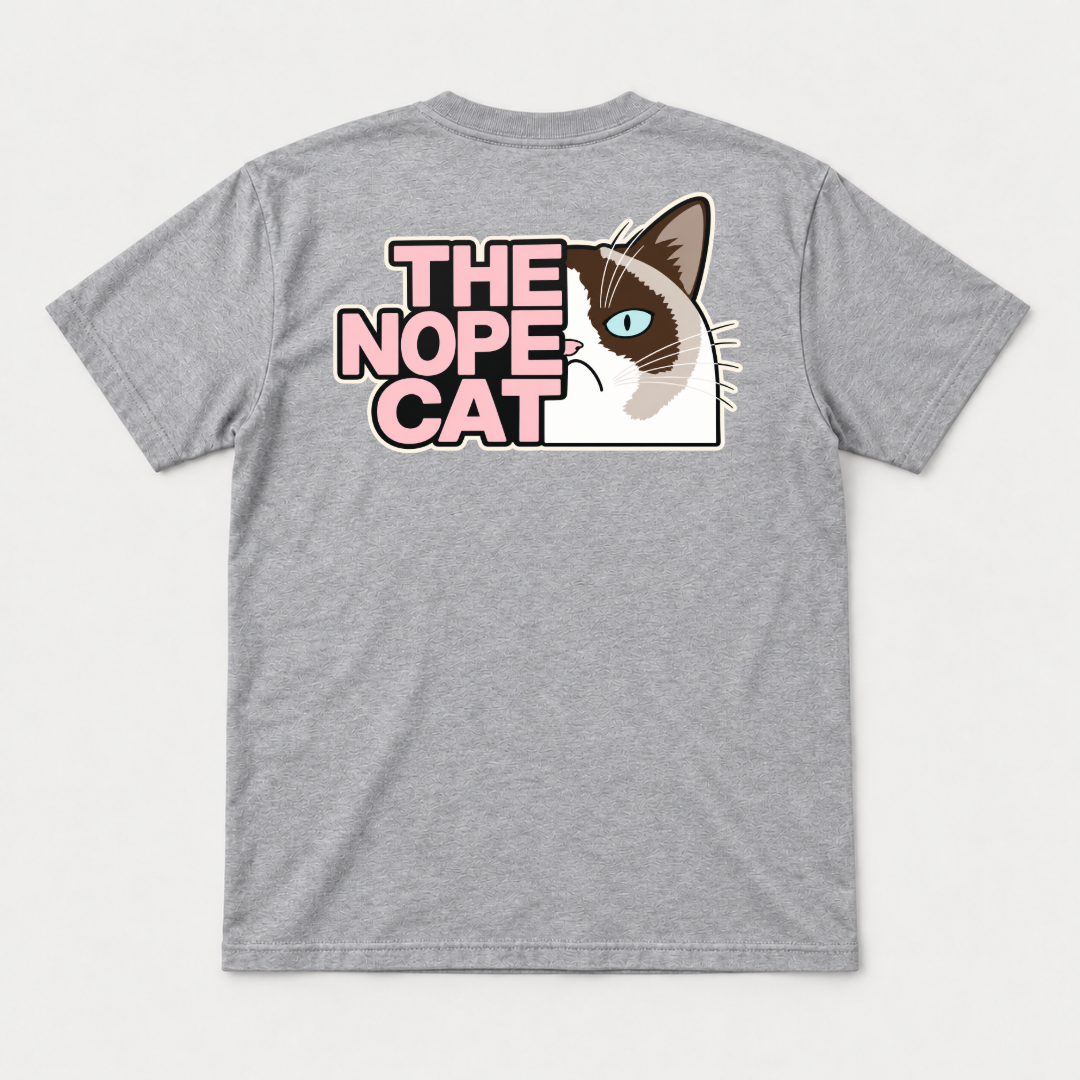 The Nope Cat Grumpy Feline Graphic T-Shirt & Sweatshirt