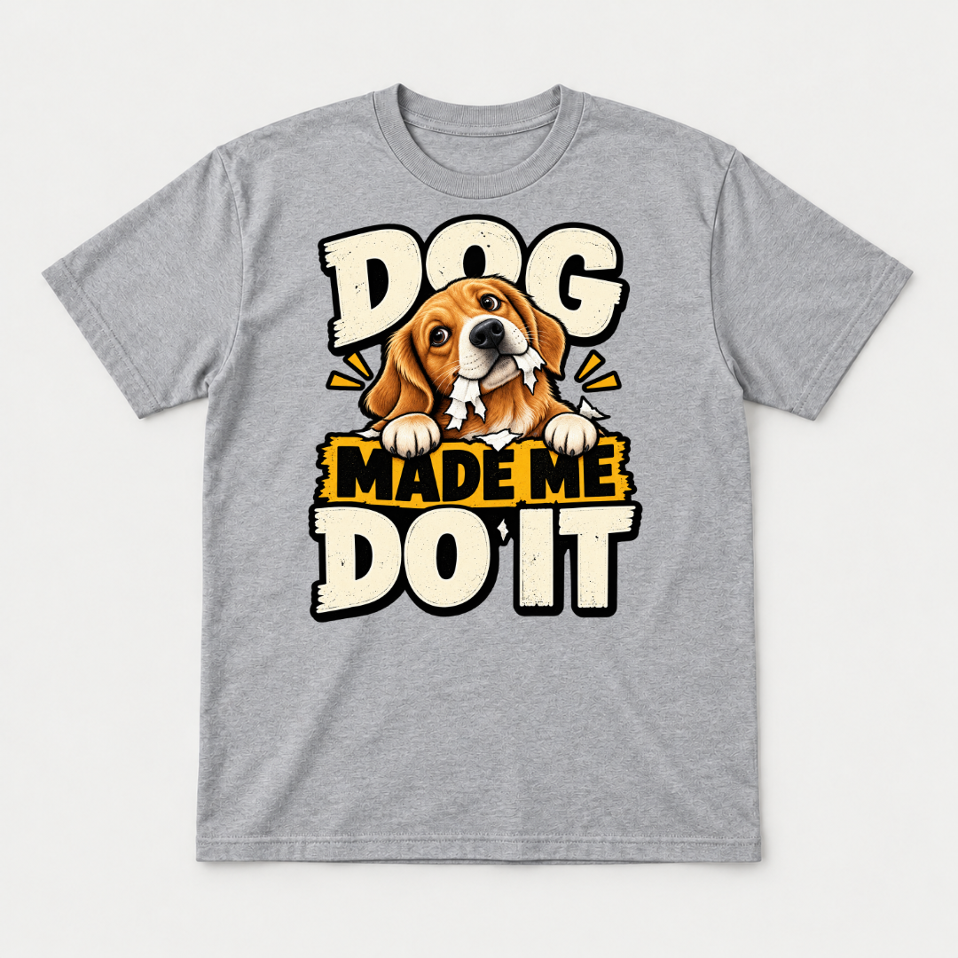 Dog Made Me Do It Beagle Graphic T-Shirt & Sweatshirt