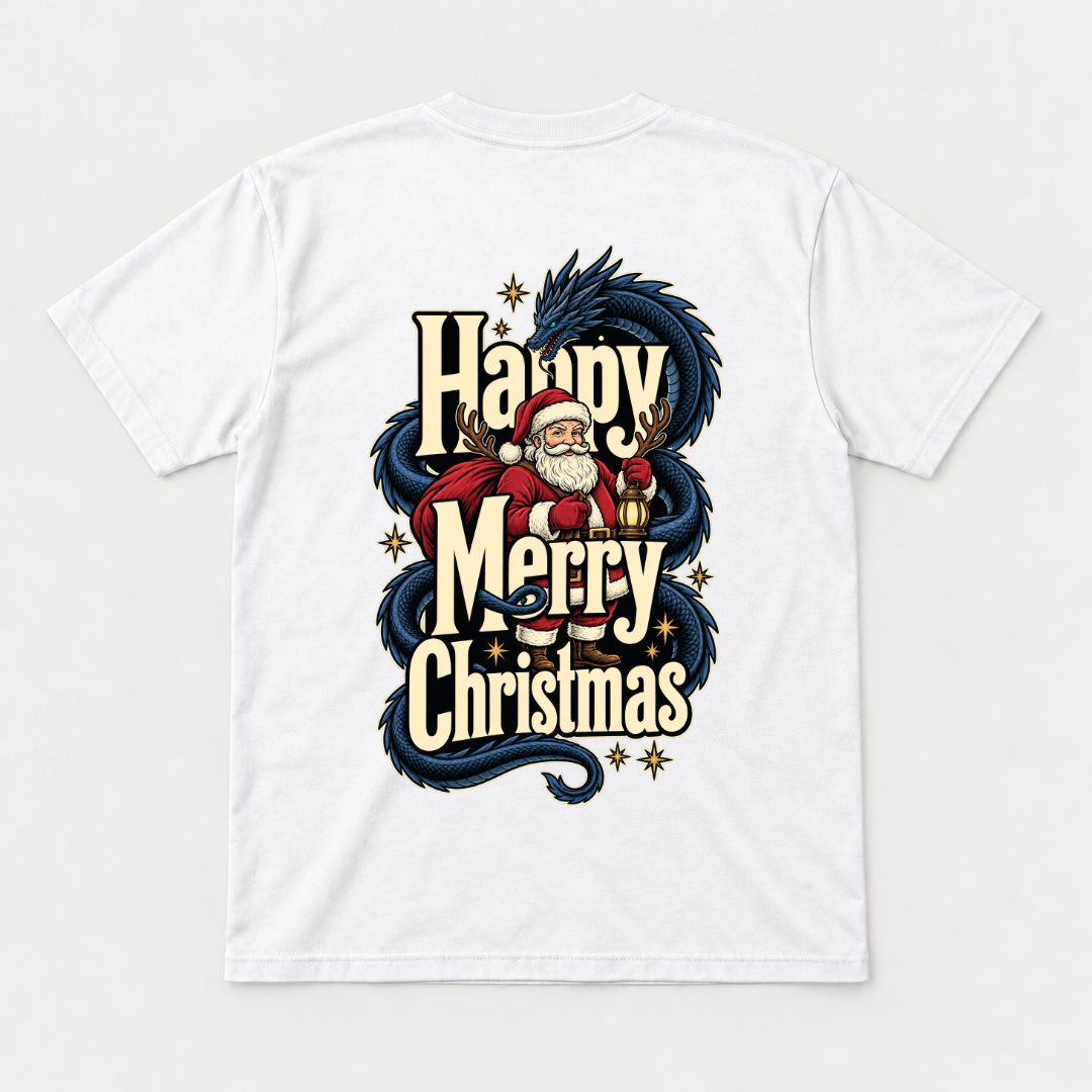Santa Dragon Christmas Graphic T-Shirt & Sweatshirt
