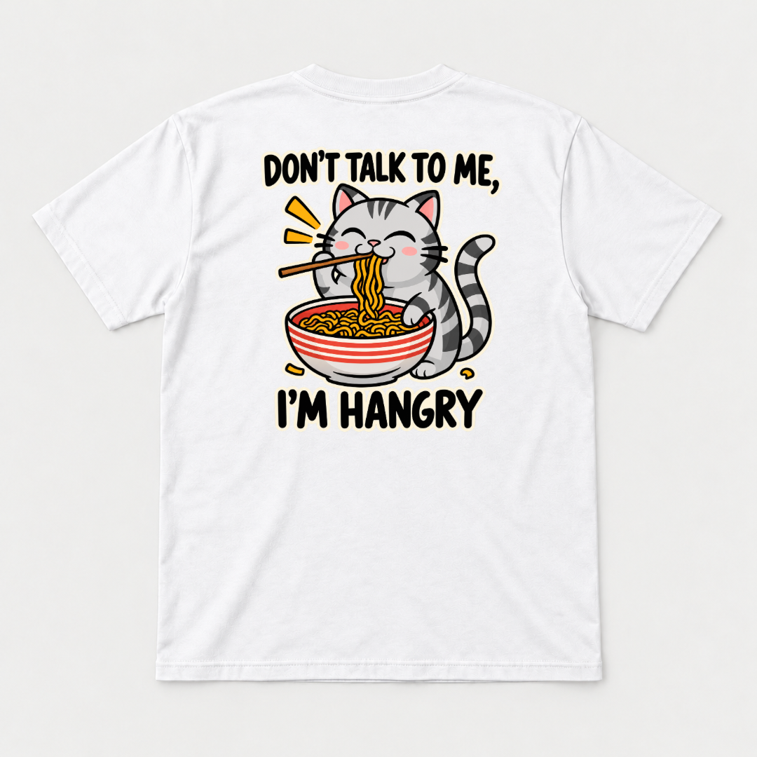I’m Hangry Noodle Cat Graphic T-Shirt & Sweatshirt