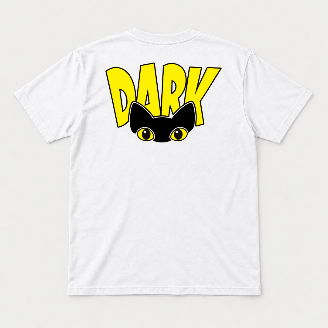 Dark Peekaboo Cat Graphic T-Shirt & Sweatshirt