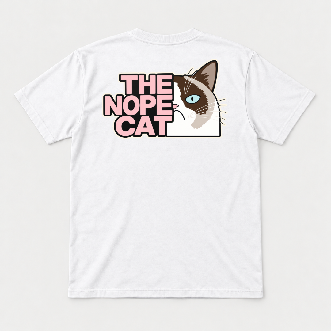 The Nope Cat Grumpy Feline Graphic T-Shirt & Sweatshirt