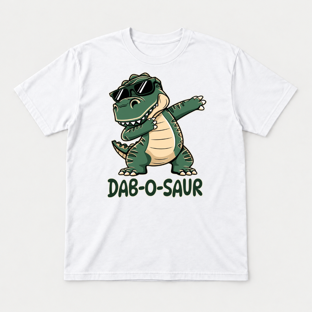 Dab-O-Saur Dinosaur Graphic T-Shirt & Sweatshirt
