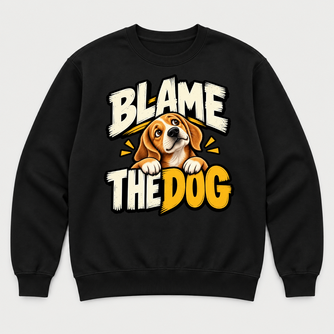 Blame the Dog Beagle Graphic T-Shirt & Sweatshirt
