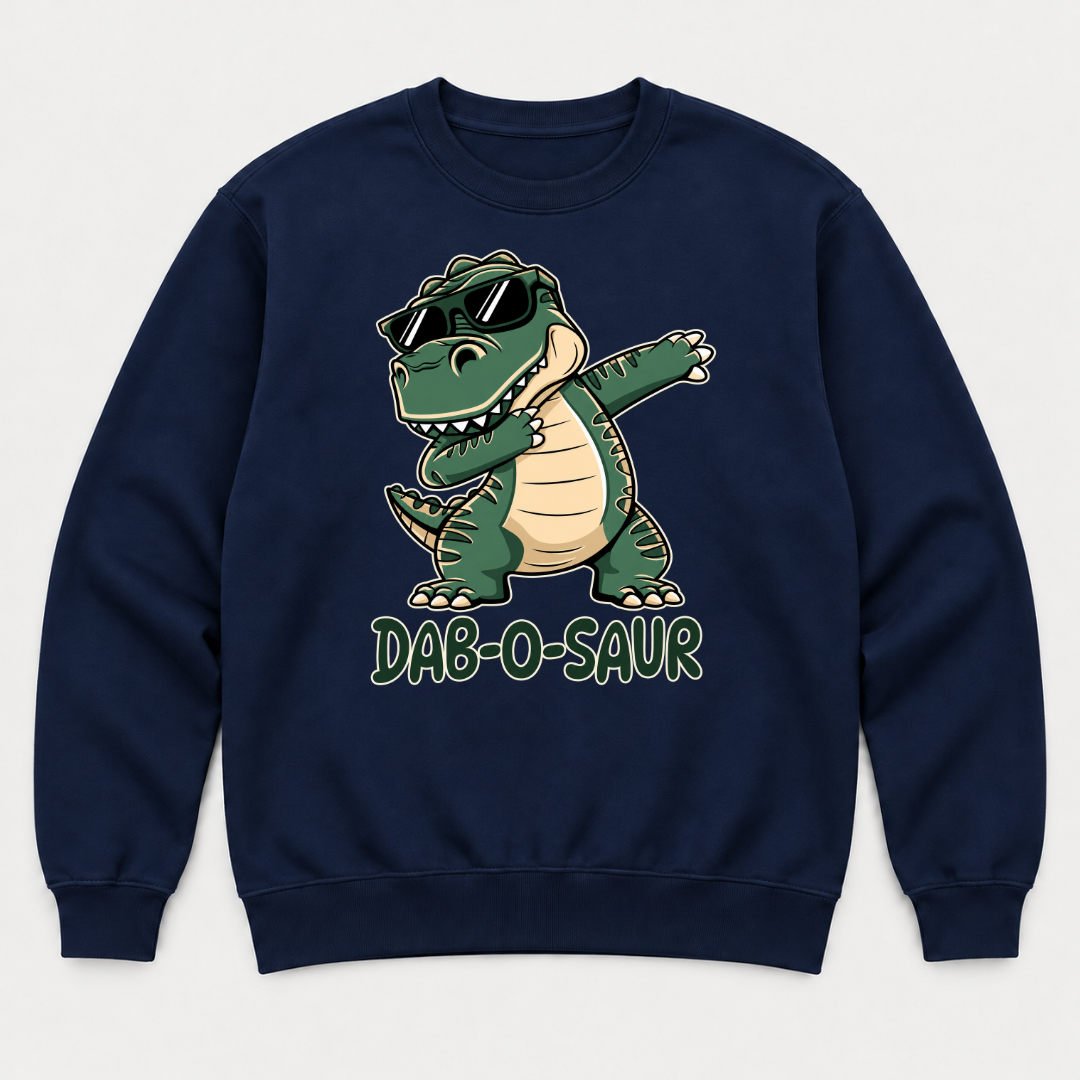 Dab-O-Saur Dinosaur Graphic T-Shirt & Sweatshirt