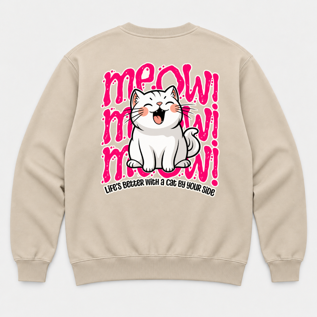 Life’s Better With a Cat Graphic T-Shirt & Sweatshirt