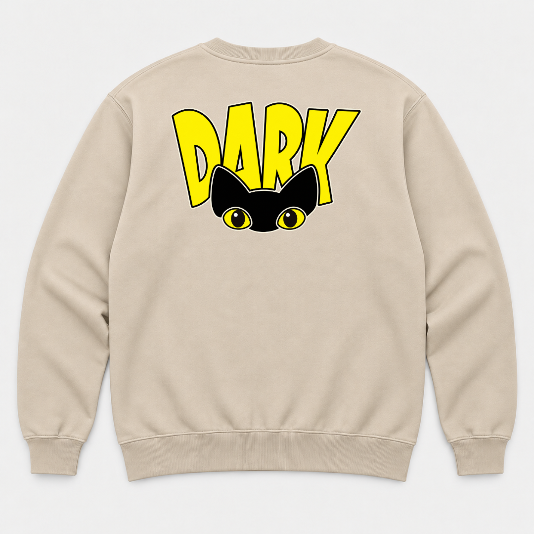 Dark Peekaboo Cat Graphic T-Shirt & Sweatshirt