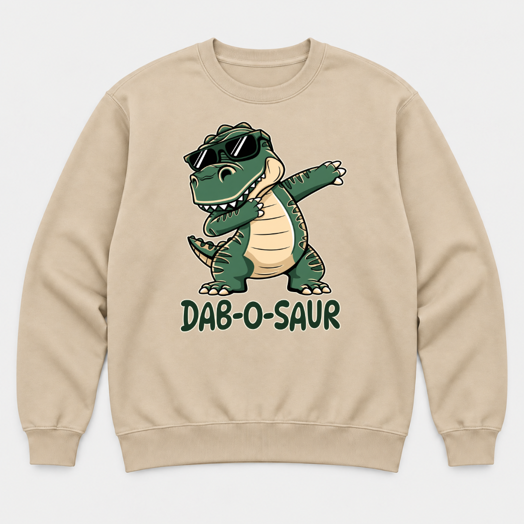 Dab-O-Saur Dinosaur Graphic T-Shirt & Sweatshirt