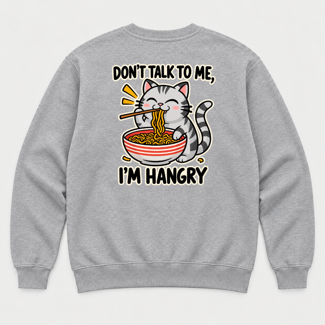 I’m Hangry Noodle Cat Graphic T-Shirt & Sweatshirt