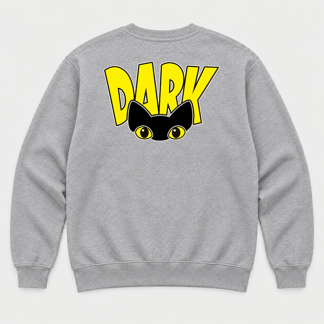 Dark Peekaboo Cat Graphic T-Shirt & Sweatshirt