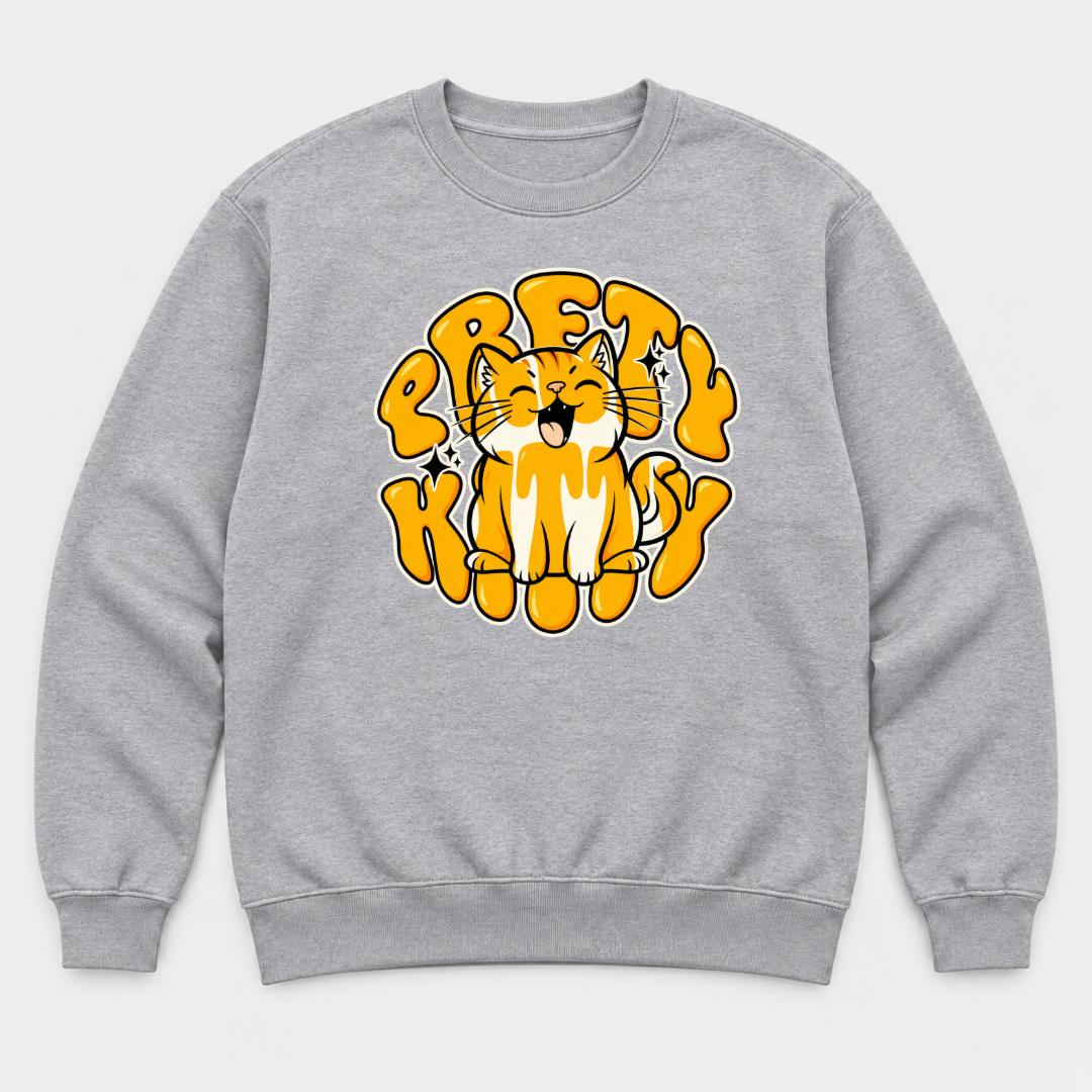 Best Kitty Happy Cat Graphic T-Shirt & Sweatshirt