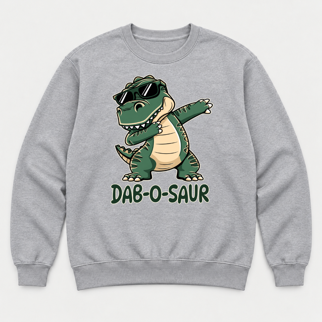 Dab-O-Saur Dinosaur Graphic T-Shirt & Sweatshirt