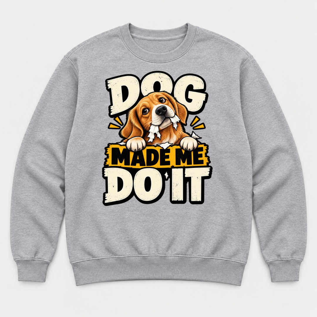 Dog Made Me Do It Beagle Graphic T-Shirt & Sweatshirt