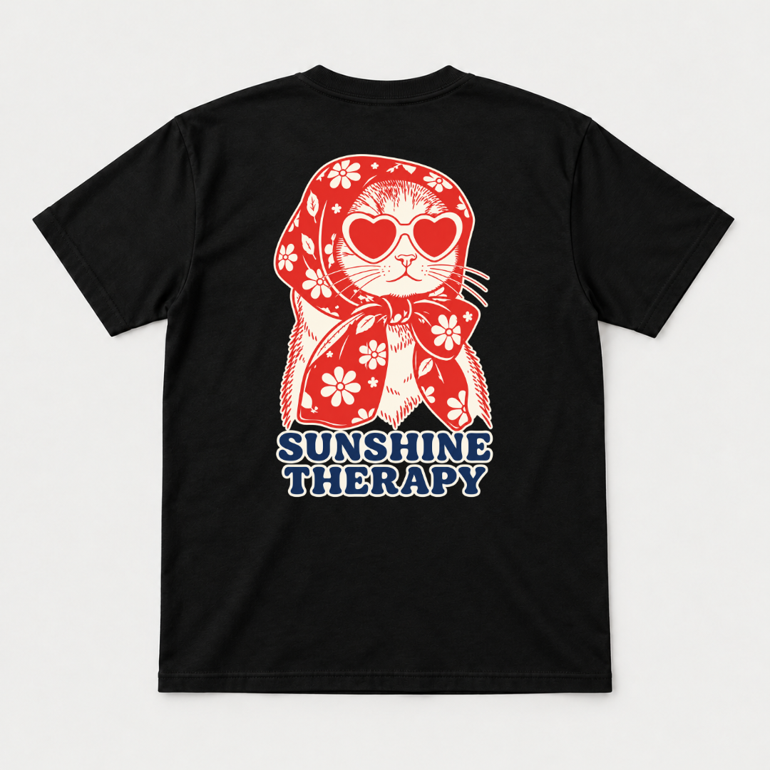 Sunshine Therapy Floral Cat T-Shirt & Sweatshirt