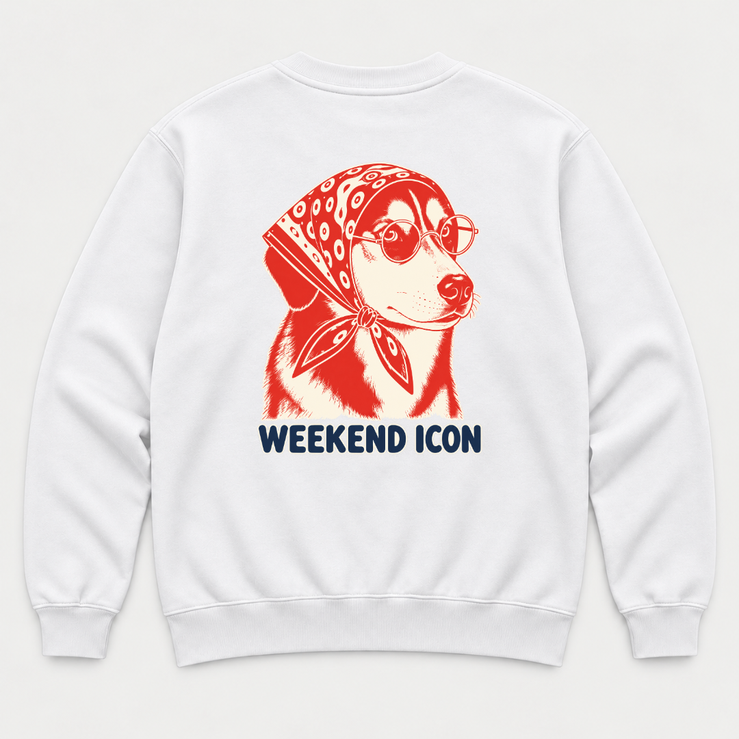 Weekend Icon Bandana Dog Graphic T-Shirt & Sweatshirt