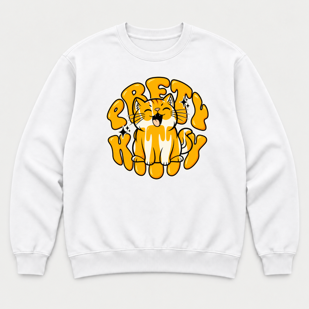 Best Kitty Happy Cat Graphic T-Shirt & Sweatshirt