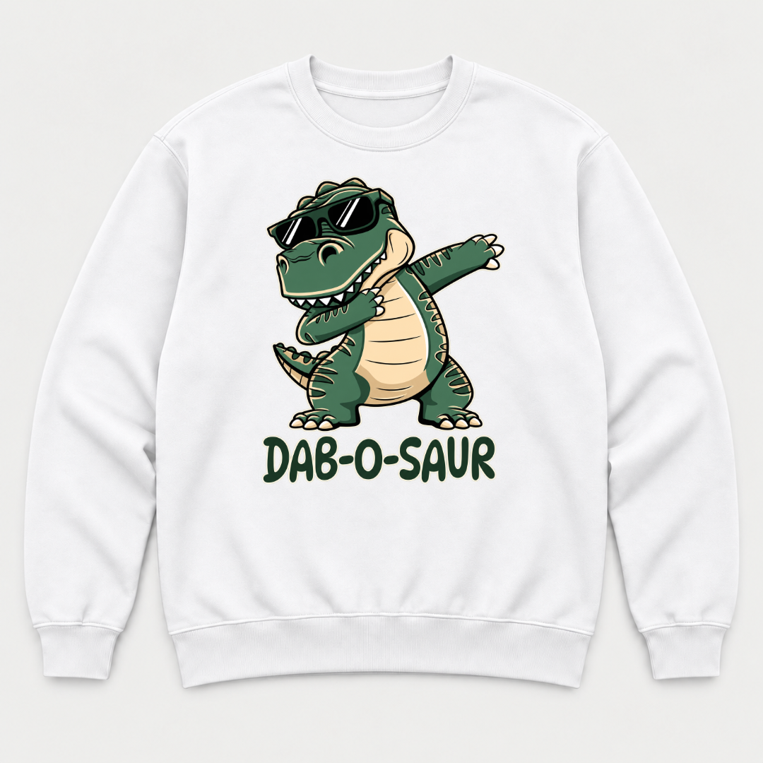 Dab-O-Saur Dinosaur Graphic T-Shirt & Sweatshirt