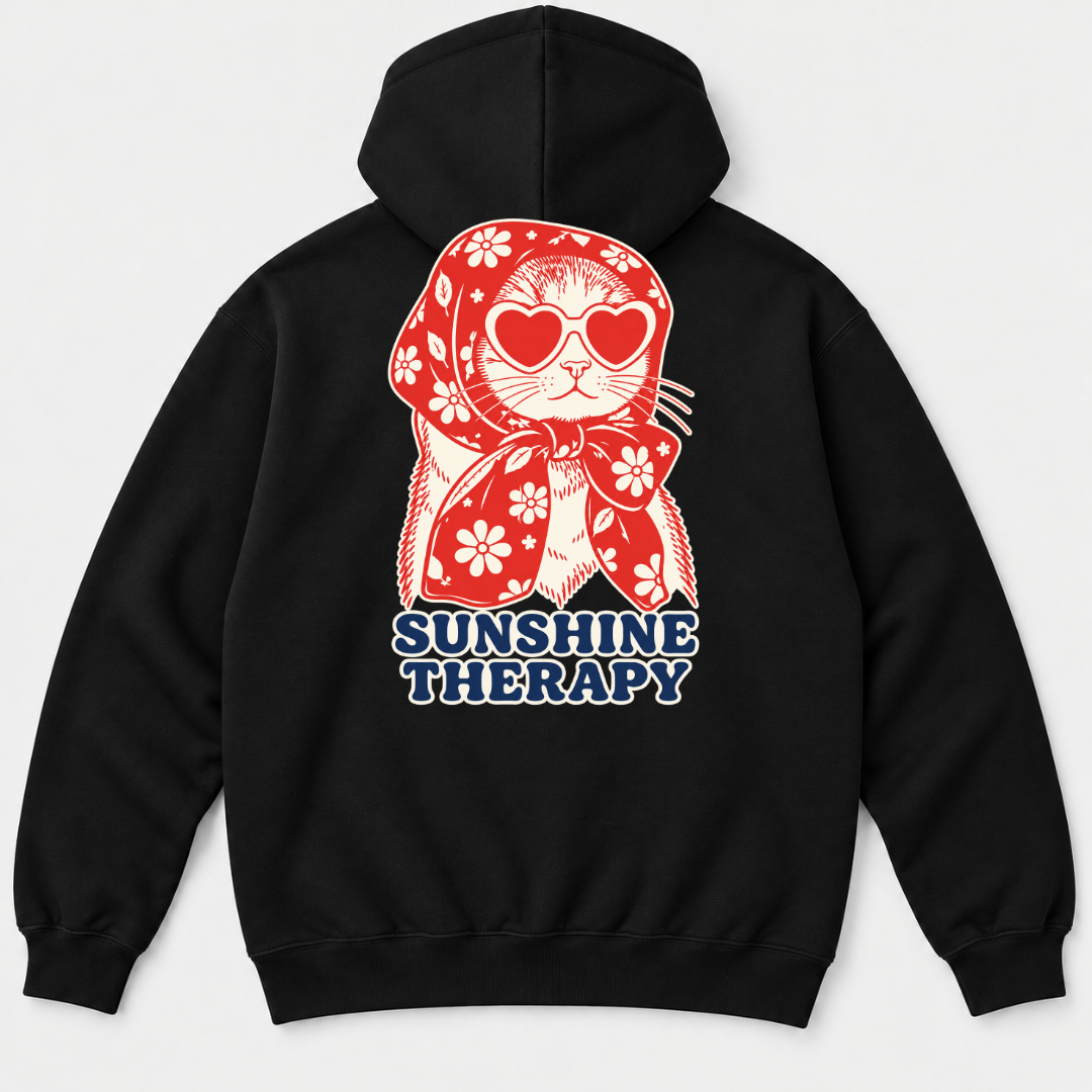 Sunshine Therapy Floral Cat T-Shirt & Sweatshirt