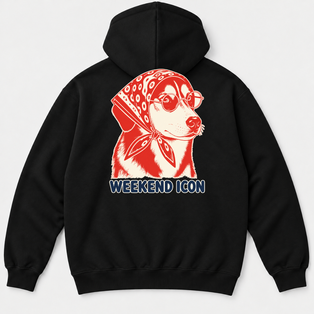 Weekend Icon Bandana Dog Graphic T-Shirt & Sweatshirt