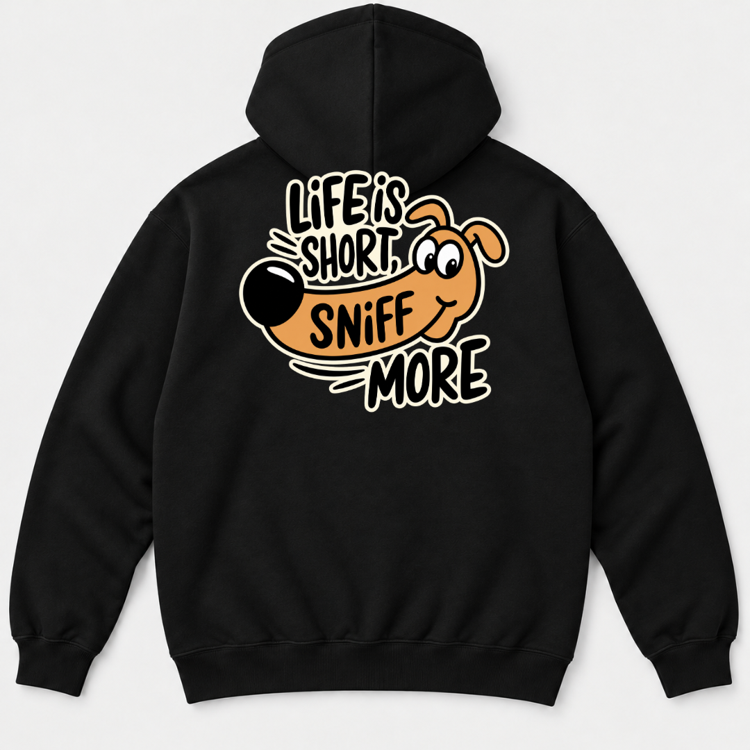 Life Is Short Sniff More Dachshund Dog Graphic T-Shirt & Sweatshirt