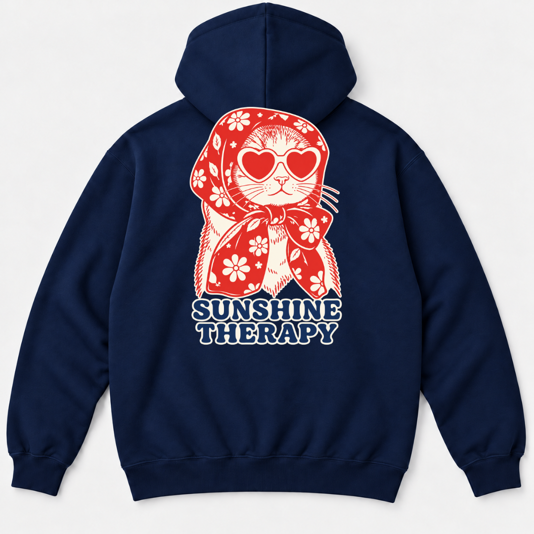 Sunshine Therapy Floral Cat T-Shirt & Sweatshirt