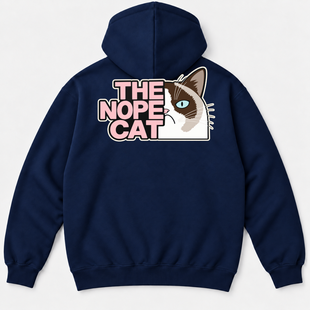The Nope Cat Grumpy Feline Graphic T-Shirt & Sweatshirt