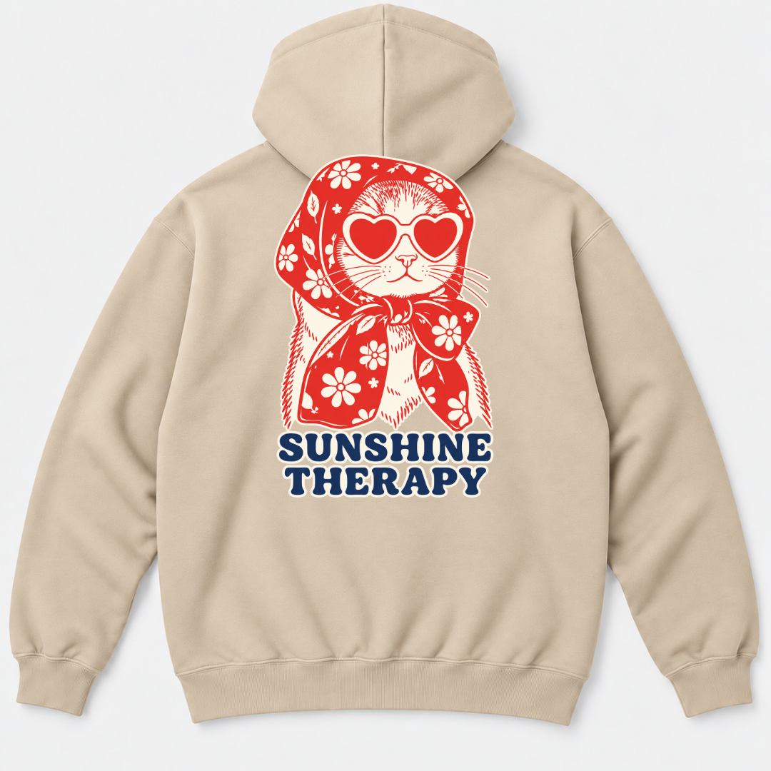 Sunshine Therapy Floral Cat T-Shirt & Sweatshirt