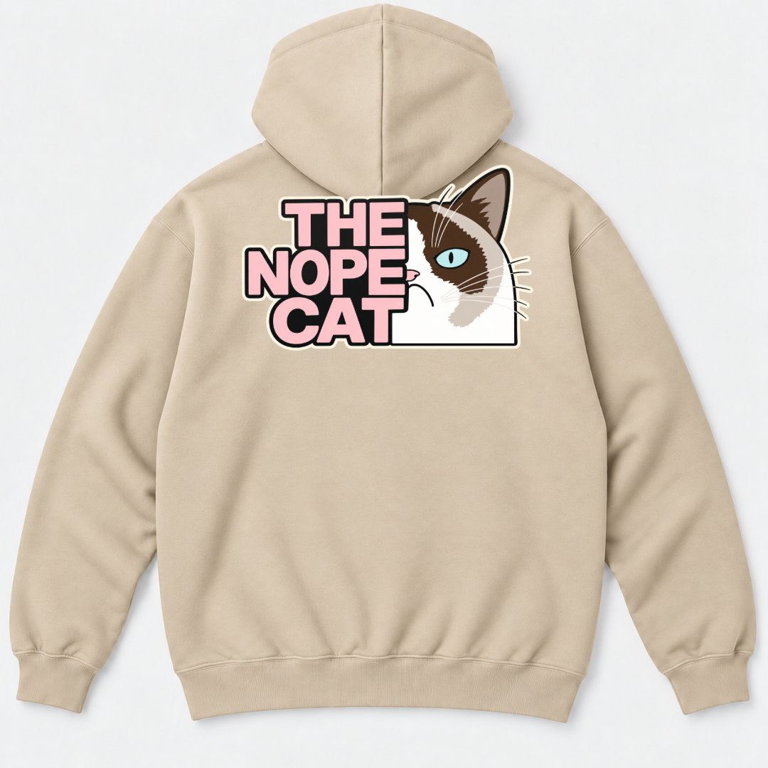 The Nope Cat Grumpy Feline Graphic T-Shirt & Sweatshirt
