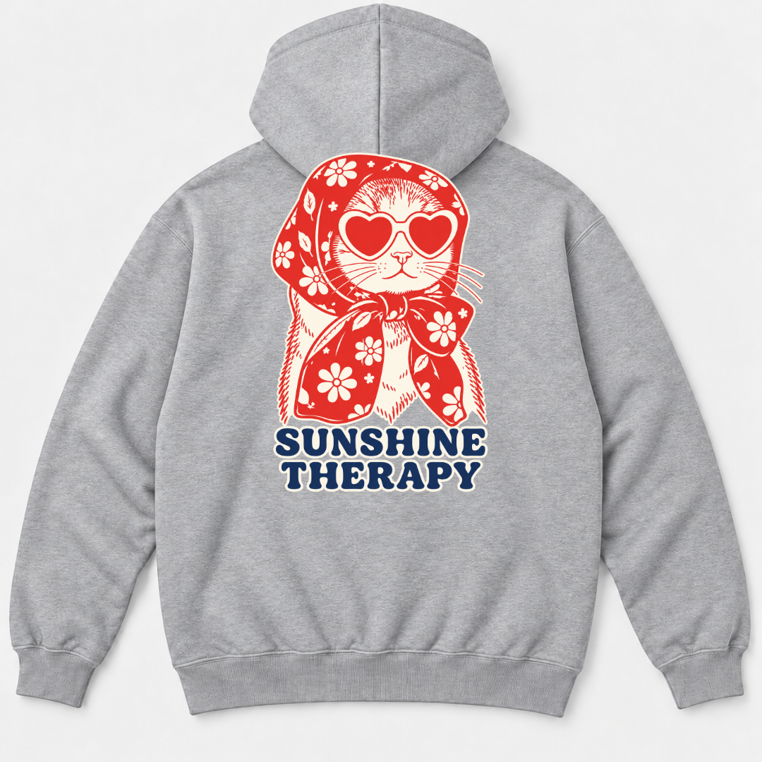 Sunshine Therapy Floral Cat T-Shirt & Sweatshirt