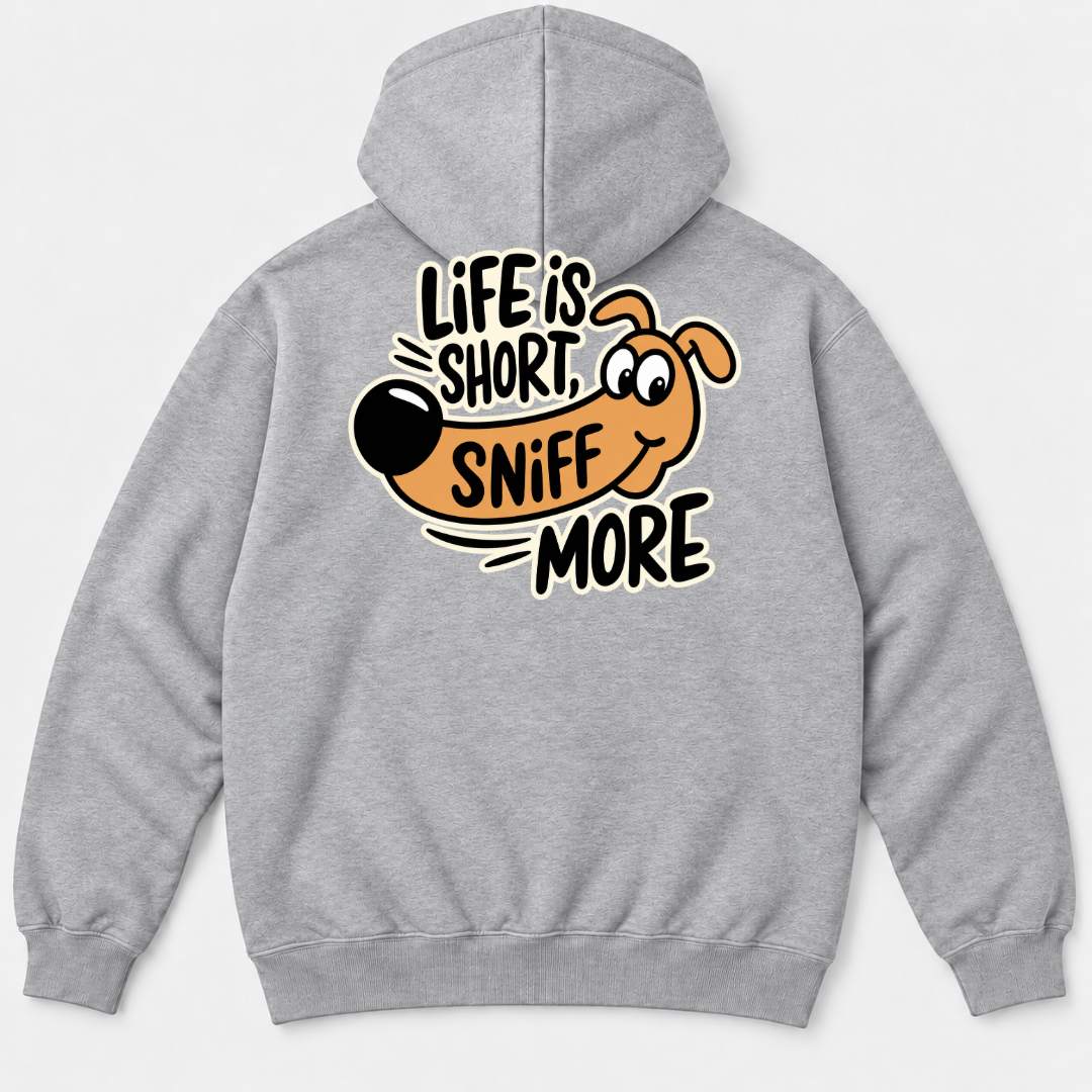 Life Is Short Sniff More Dachshund Dog Graphic T-Shirt & Sweatshirt