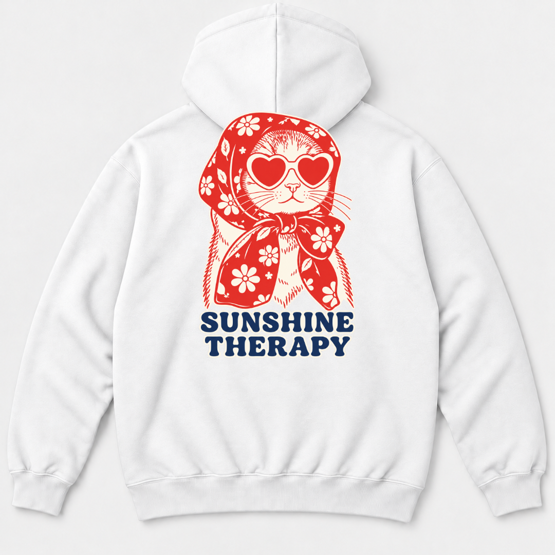 Sunshine Therapy Floral Cat T-Shirt & Sweatshirt