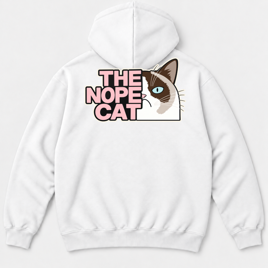 The Nope Cat Grumpy Feline Graphic T-Shirt & Sweatshirt