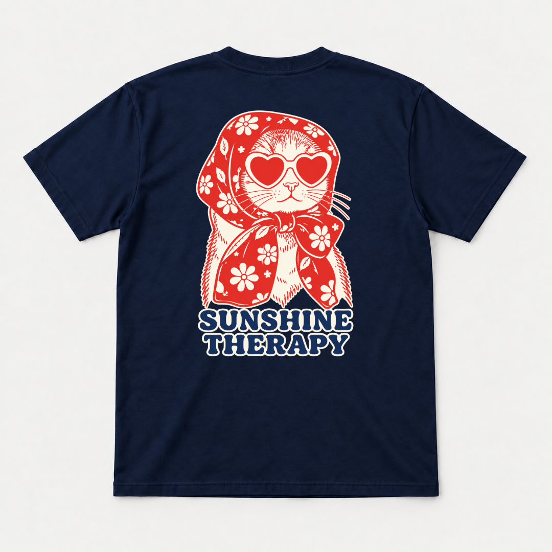 Sunshine Therapy Floral Cat T-Shirt & Sweatshirt