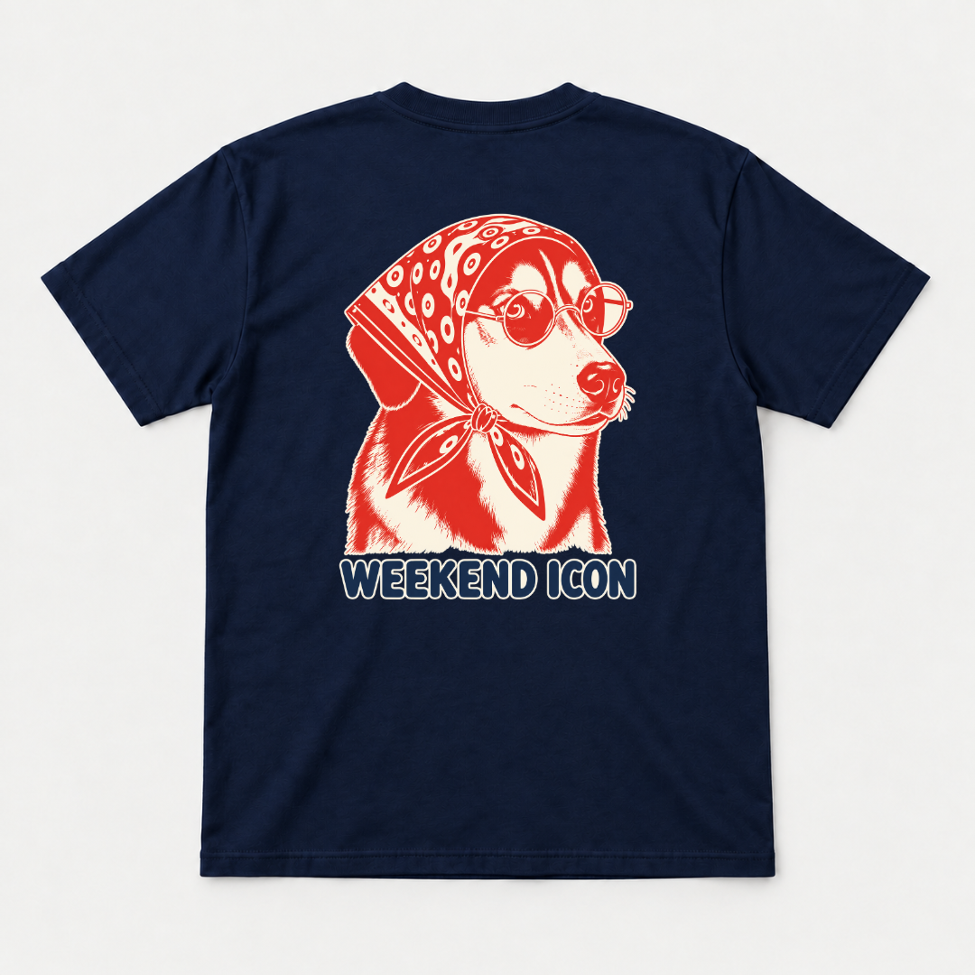 Weekend Icon Bandana Dog Graphic T-Shirt & Sweatshirt